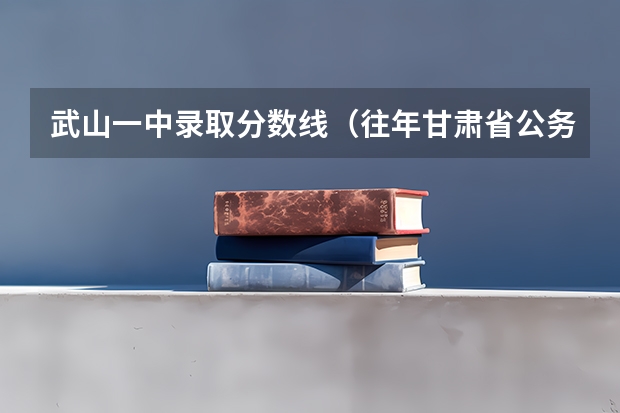 武山一中錄取分數(shù)線（往年甘肅省公務員武山質(zhì)監(jiān)局考試分數(shù)線）