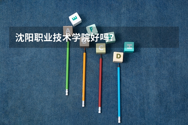 沈陽(yáng)職業(yè)技術(shù)學(xué)院好嗎？
