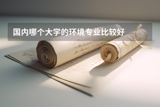 國(guó)內(nèi)哪個(gè)大學(xué)的環(huán)境專(zhuān)業(yè)比較好