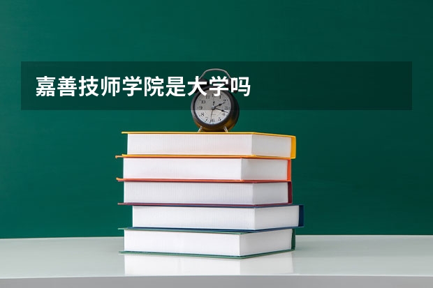 嘉善技師學(xué)院是大學(xué)嗎