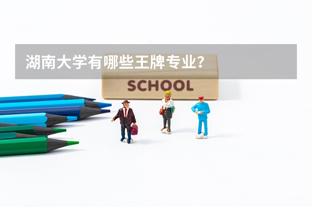湖南大學有哪些王牌專業(yè)？