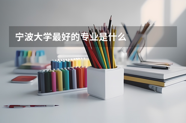寧波大學(xué)最好的專業(yè)是什么