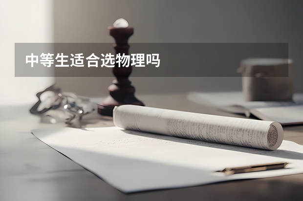 中等生適合選物理嗎