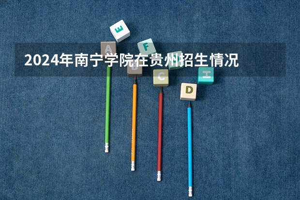 2024年南寧學(xué)院在貴州招生情況
